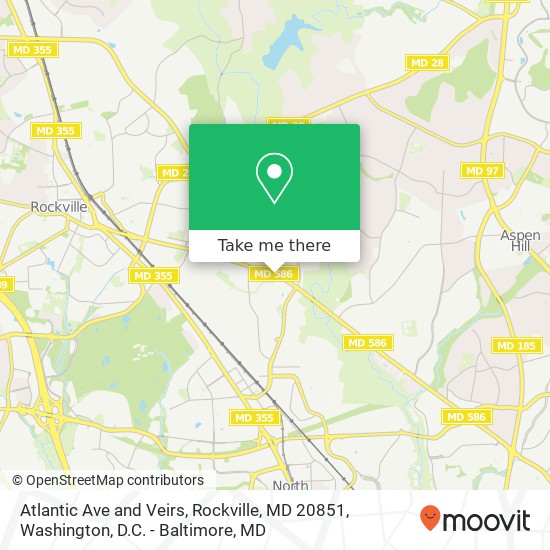 Atlantic Ave and Veirs, Rockville, MD 20851 map