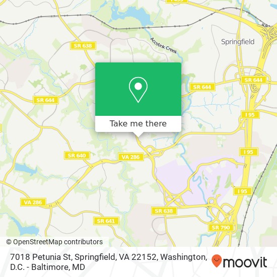 7018 Petunia St, Springfield, VA 22152 map