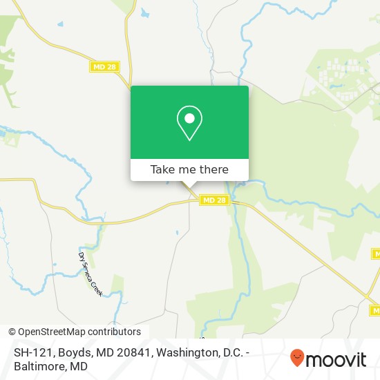 Mapa de SH-121, Boyds, MD 20841