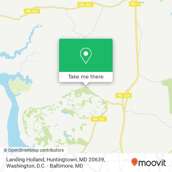 Landing Holland, Huntingtown, MD 20639 map