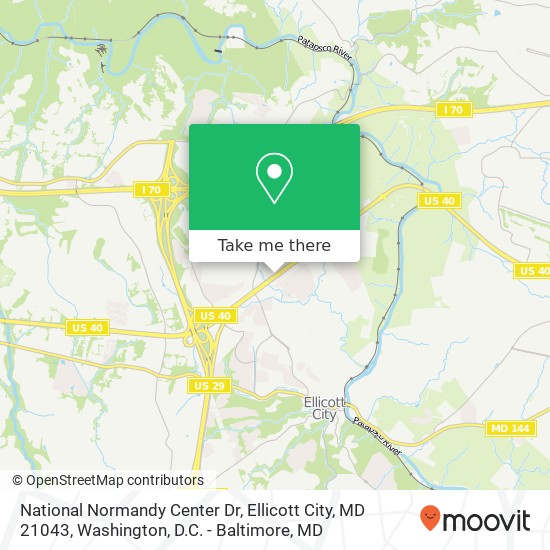 National Normandy Center Dr, Ellicott City, MD 21043 map