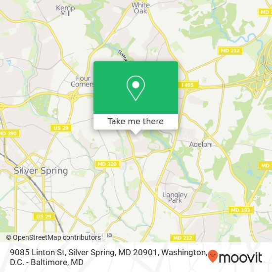 9085 Linton St, Silver Spring, MD 20901 map