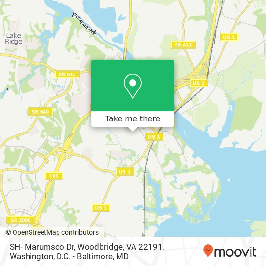 SH- Marumsco Dr, Woodbridge, VA 22191 map