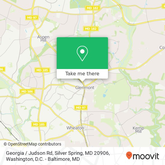 Georgia / Judson Rd, Silver Spring, MD 20906 map
