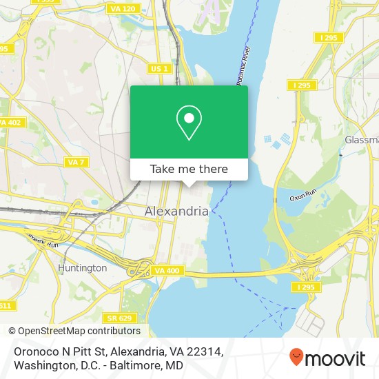 Oronoco N Pitt St, Alexandria, VA 22314 map