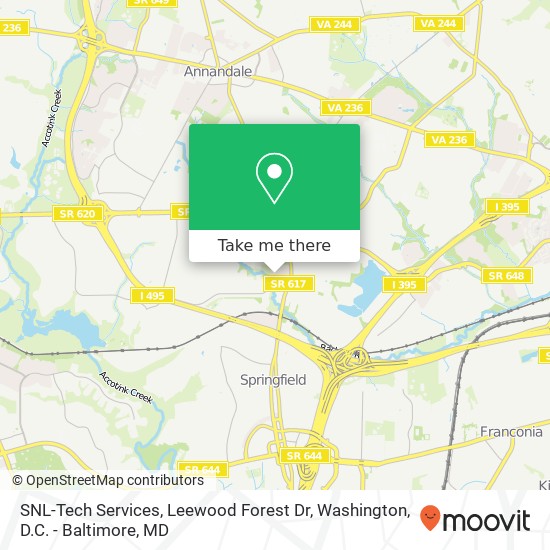 Mapa de SNL-Tech Services, Leewood Forest Dr