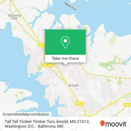 Mapa de Tall Tall Timber Timber Turn, Arnold, MD 21012
