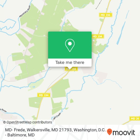MD- Frede, Walkersville, MD 21793 map