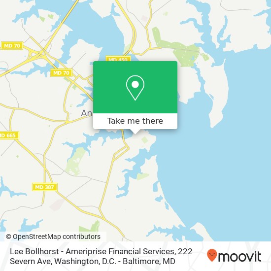Lee Bollhorst - Ameriprise Financial Services, 222 Severn Ave map