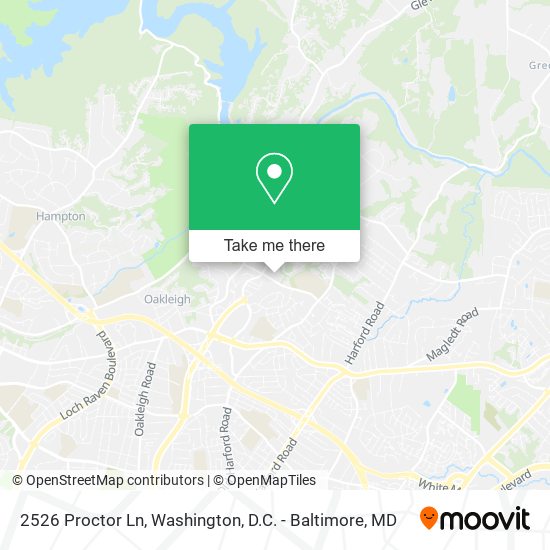 Mapa de 2526 Proctor Ln, Parkville, MD 21234