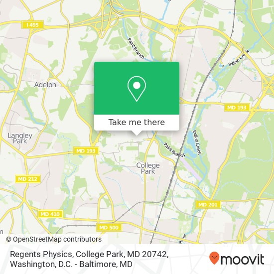 Regents Physics, College Park, MD 20742 map