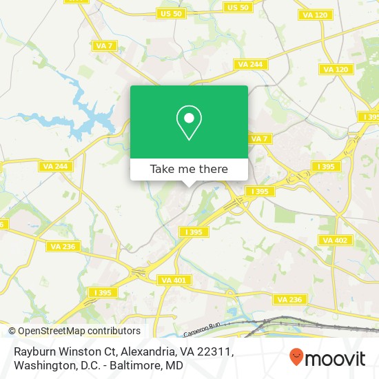 Mapa de Rayburn Winston Ct, Alexandria, VA 22311