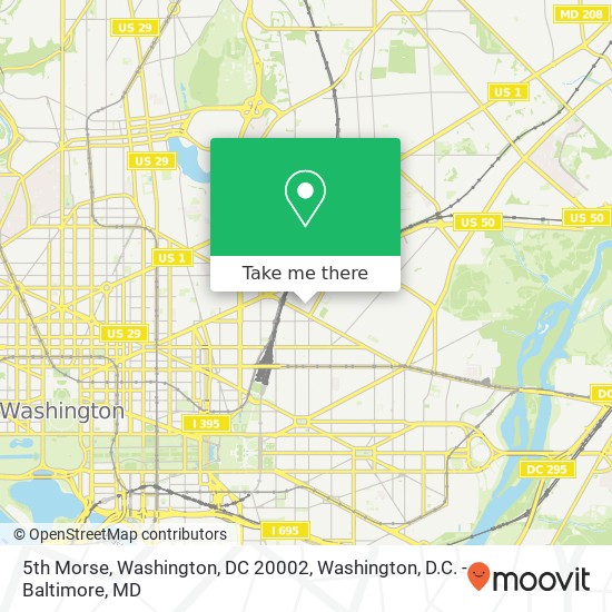 5th Morse, Washington, DC 20002 map