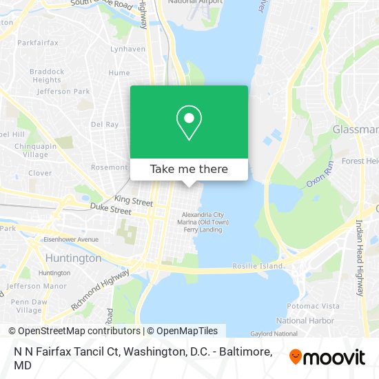 Mapa de N N Fairfax Tancil Ct