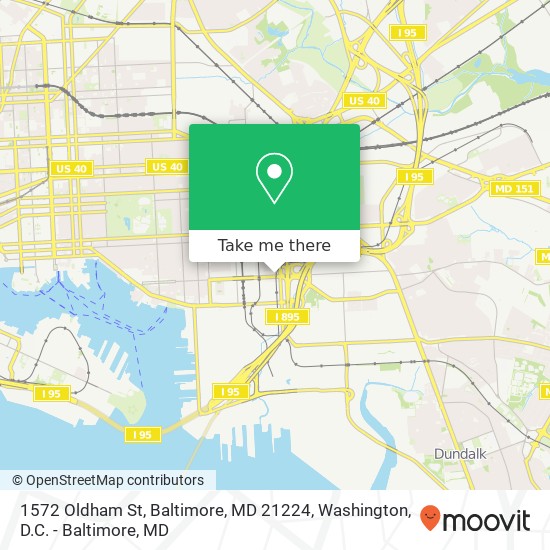 1572 Oldham St, Baltimore, MD 21224 map