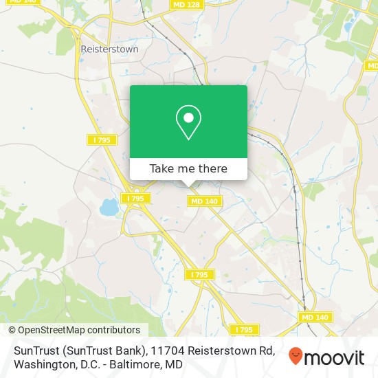 SunTrust (SunTrust Bank), 11704 Reisterstown Rd map