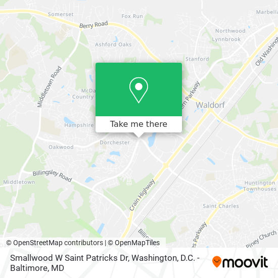 Smallwood W Saint Patricks Dr map