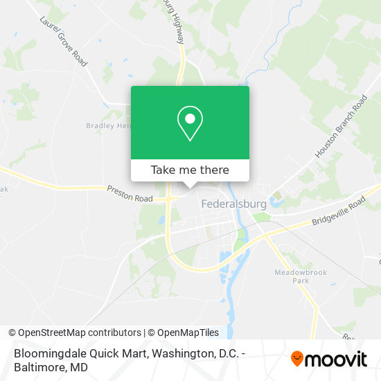 Mapa de Bloomingdale Quick Mart