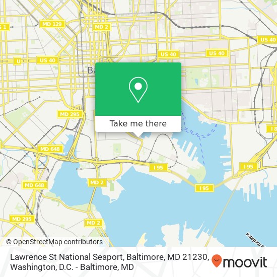 Lawrence St National Seaport, Baltimore, MD 21230 map