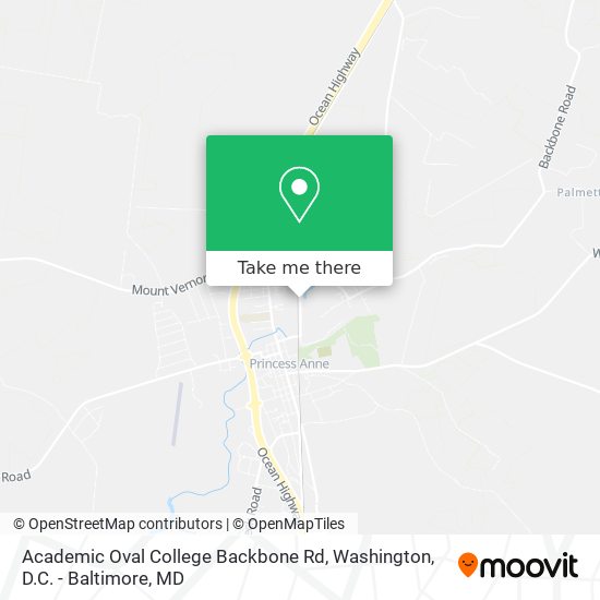 Mapa de Academic Oval College Backbone Rd