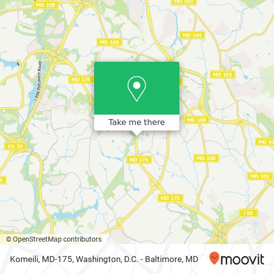 Komeili, MD-175 map