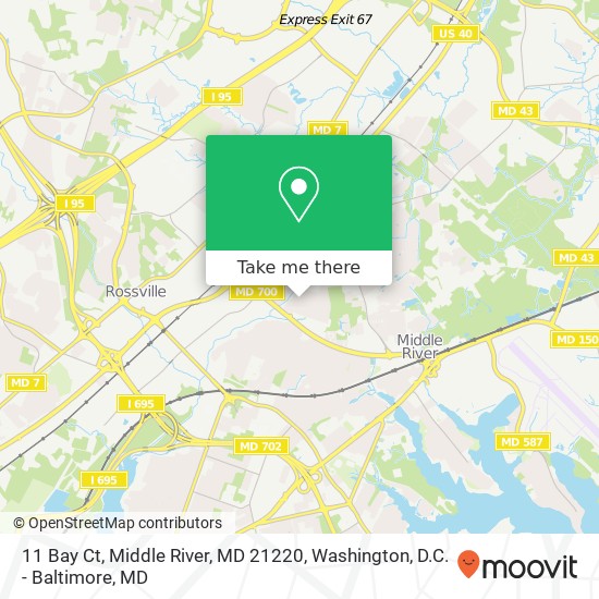 11 Bay Ct, Middle River, MD 21220 map