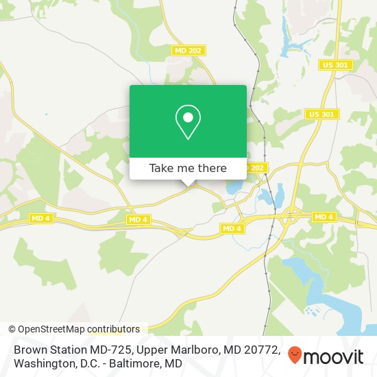 Brown Station MD-725, Upper Marlboro, MD 20772 map