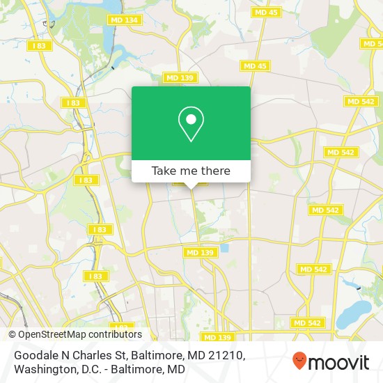 Goodale N Charles St, Baltimore, MD 21210 map