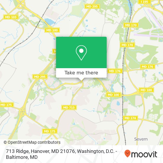 Mapa de 713 Ridge, Hanover, MD 21076