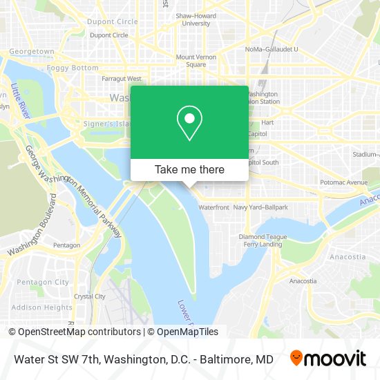 Water St SW 7th map