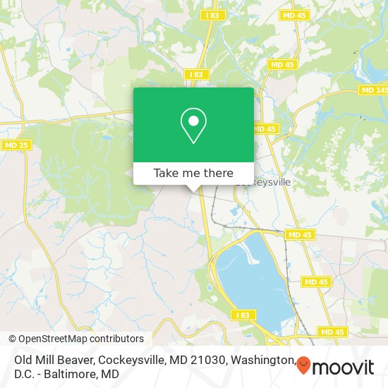 Old Mill Beaver, Cockeysville, MD 21030 map