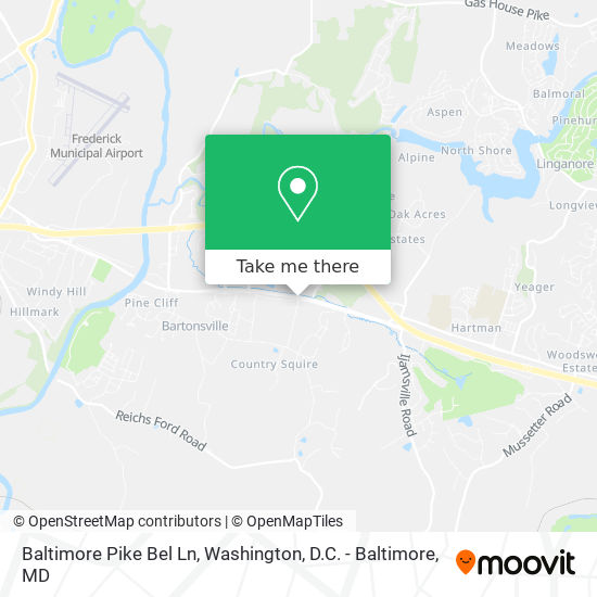 Baltimore Pike Bel Ln map