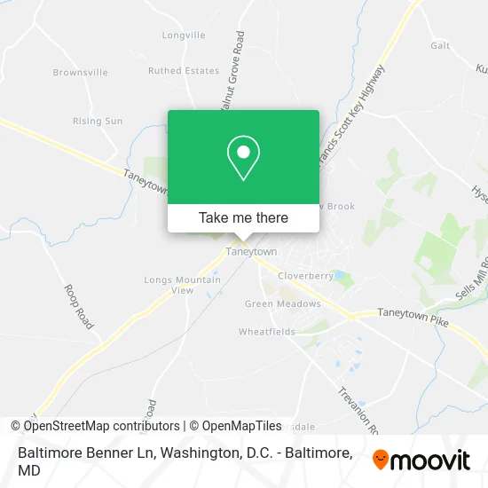 Baltimore Benner Ln map