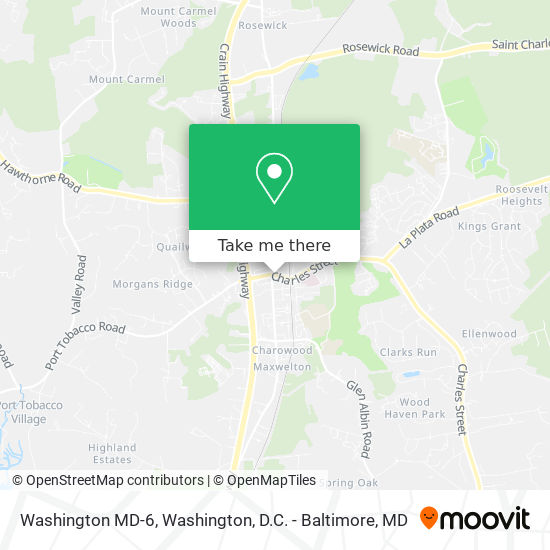 Mapa de Washington MD-6