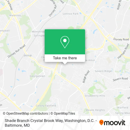 Shade Branch Crystal Brook Way map