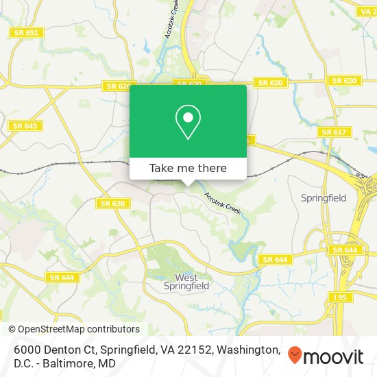 6000 Denton Ct, Springfield, VA 22152 map