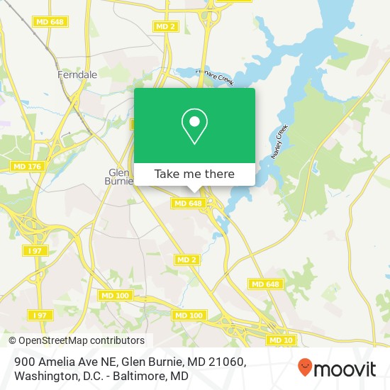 900 Amelia Ave NE, Glen Burnie, MD 21060 map