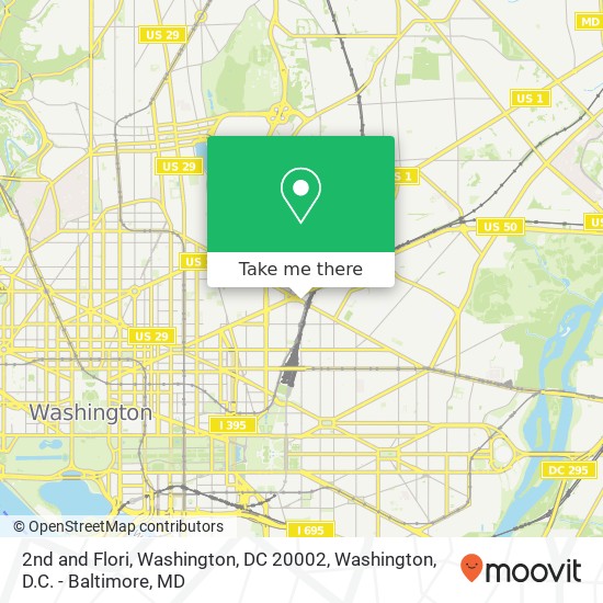 2nd and Flori, Washington, DC 20002 map