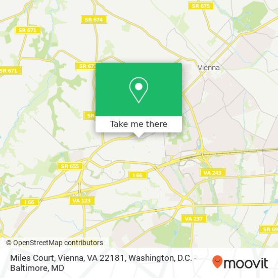 Miles Court, Vienna, VA 22181 map