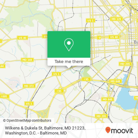 Wilkens & Dukela St, Baltimore, MD 21223 map