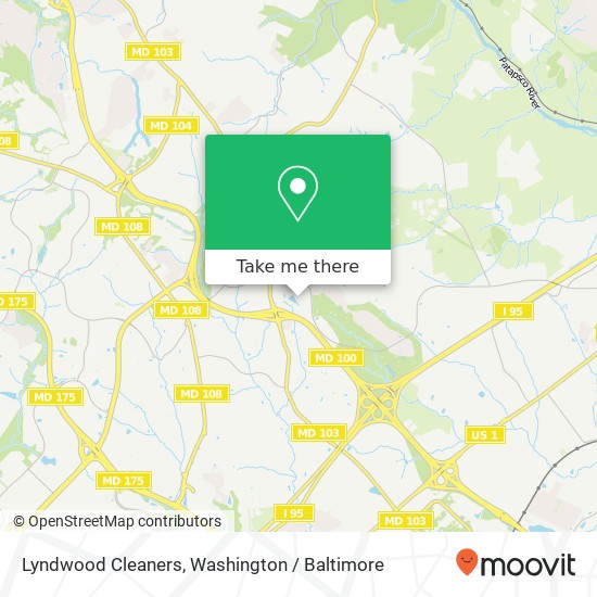 Lyndwood Cleaners map