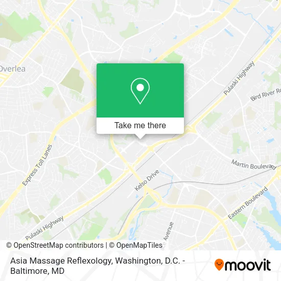 Mapa de Asia Massage Reflexology