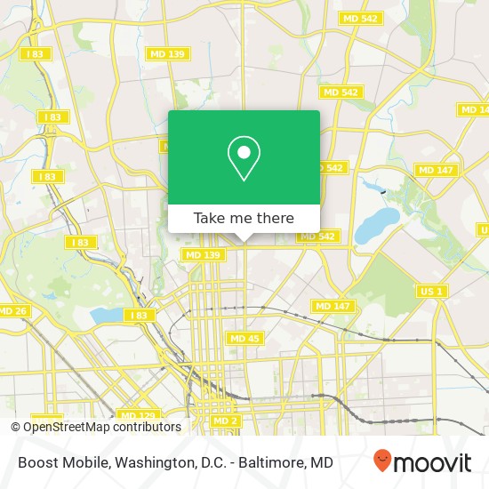 Boost Mobile map