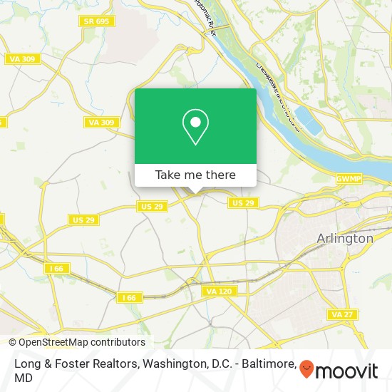 Long & Foster Realtors map