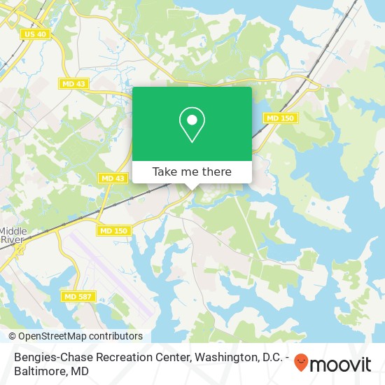 Bengies-Chase Recreation Center map