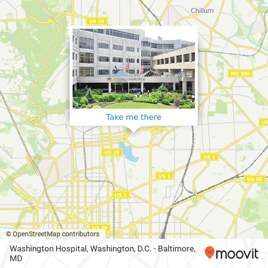 Mapa de Washington Hospital