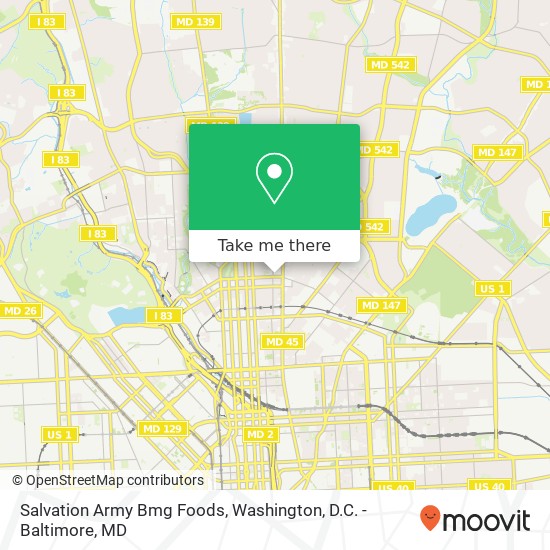 Salvation Army Bmg Foods map