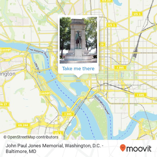 Mapa de John Paul Jones Memorial