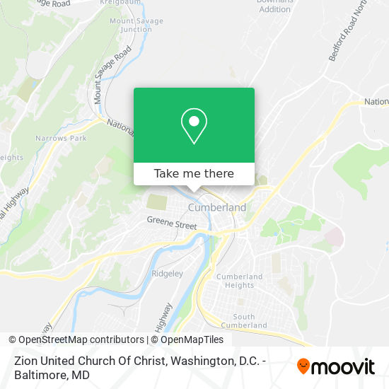 Mapa de Zion United Church Of Christ