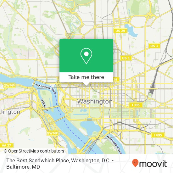 The Best Sandwhich Place map